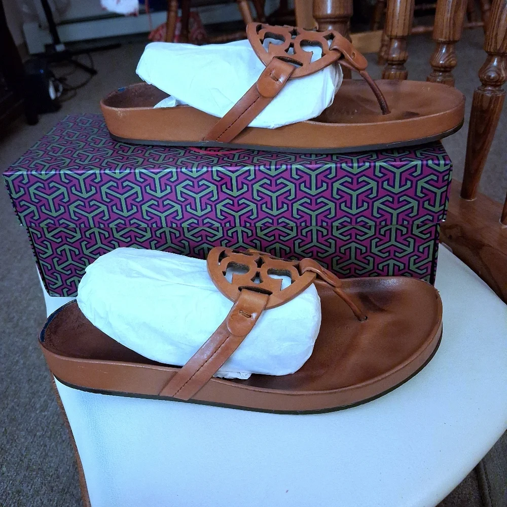 Tory Burch Miller Cloud Thong Sandals Size 8.5 - Picture 10 of 13